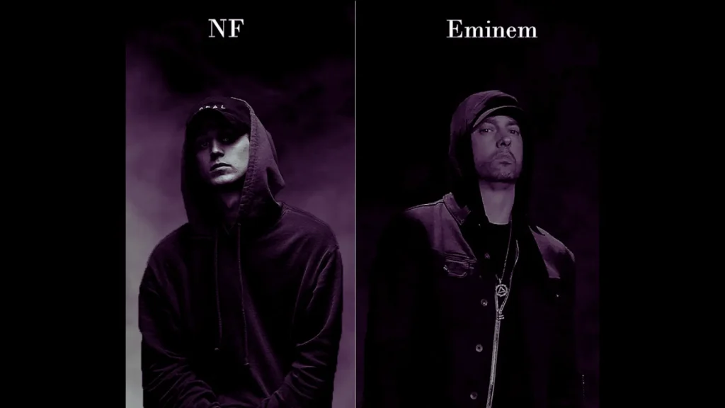 How did Eminem and NF get discovered?